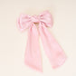 Satin Hair Bow- Blush