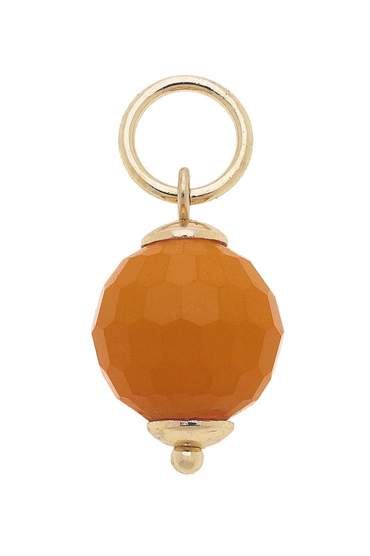 Resin Bead Charm: Orange