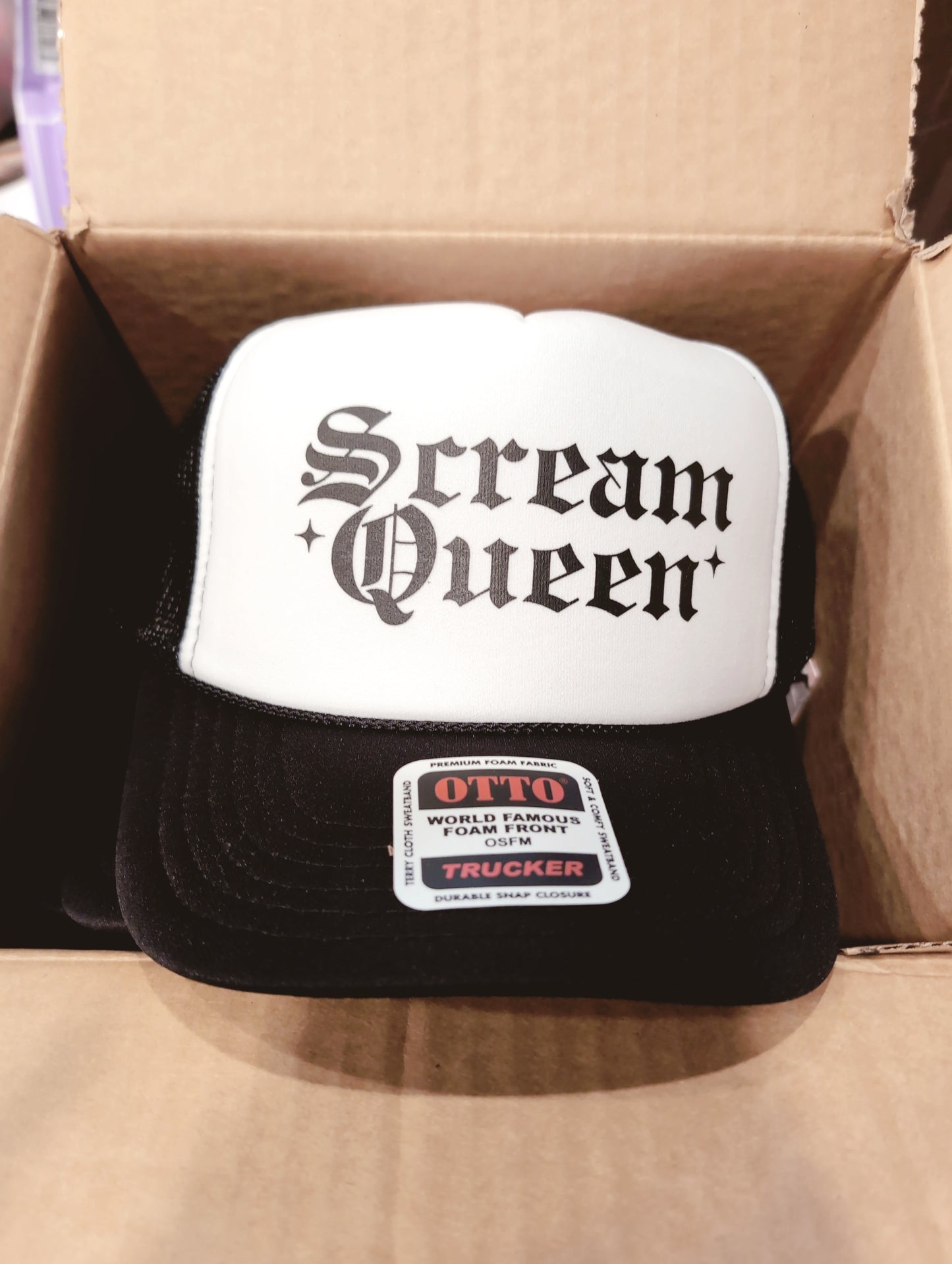 Scream Queen Halloween Trucker Hat