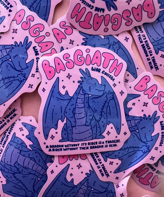 Basgiath Fourth Wing Vinyl Sticker