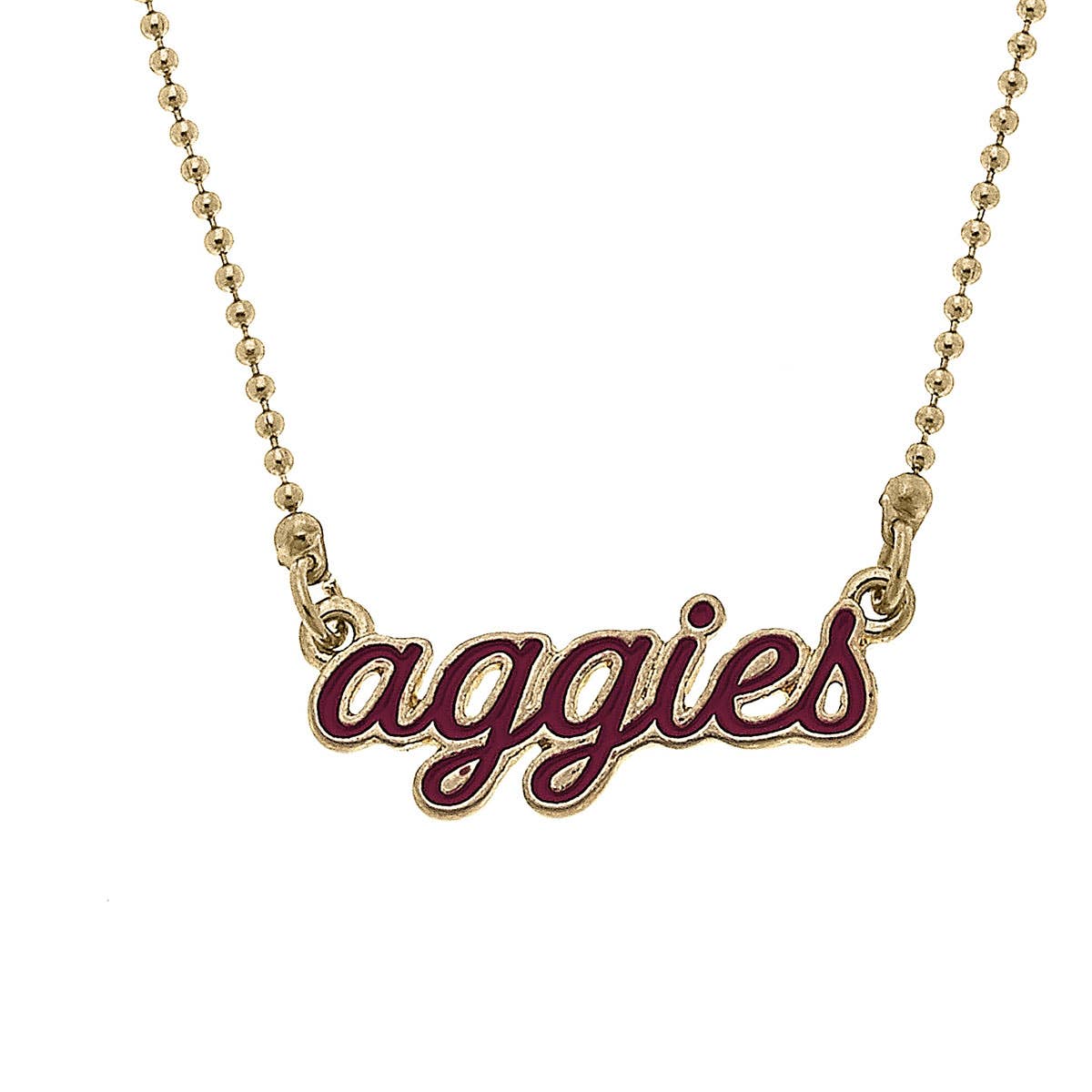 Texas A&M Aggies Script Necklace