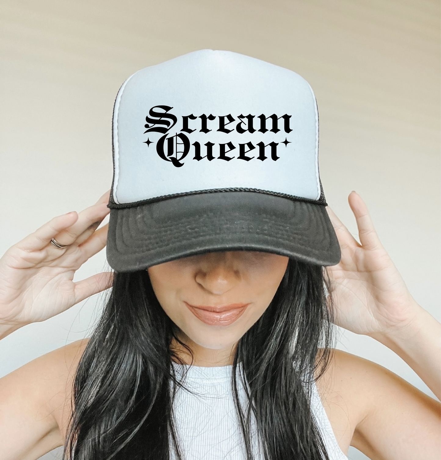 Scream Queen Halloween Trucker Hat