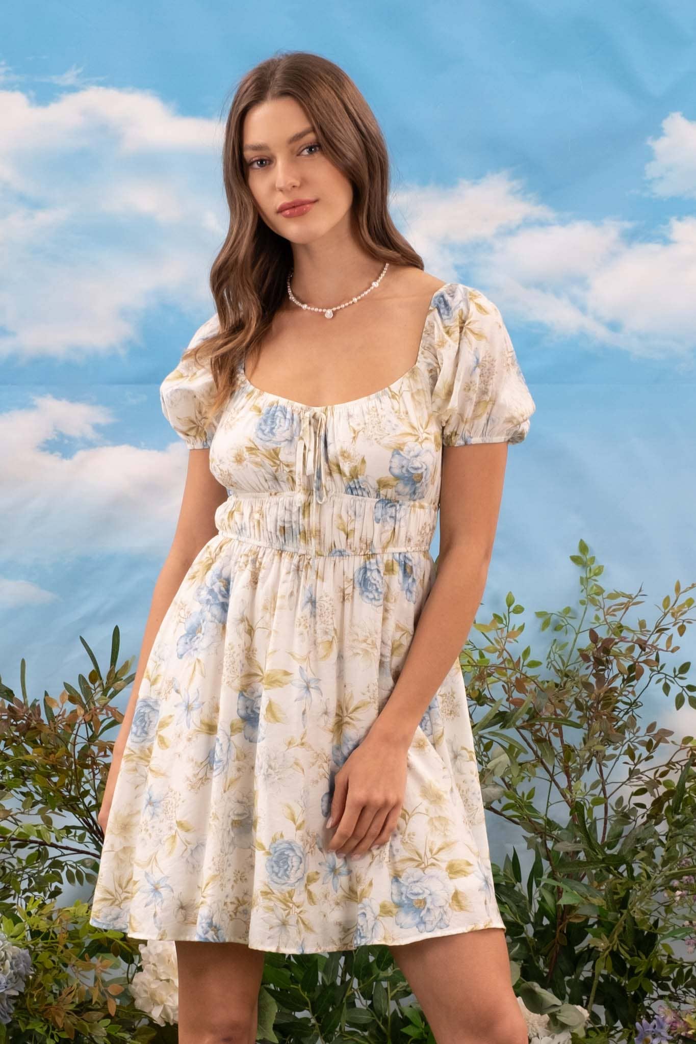 Blue Floral Dress