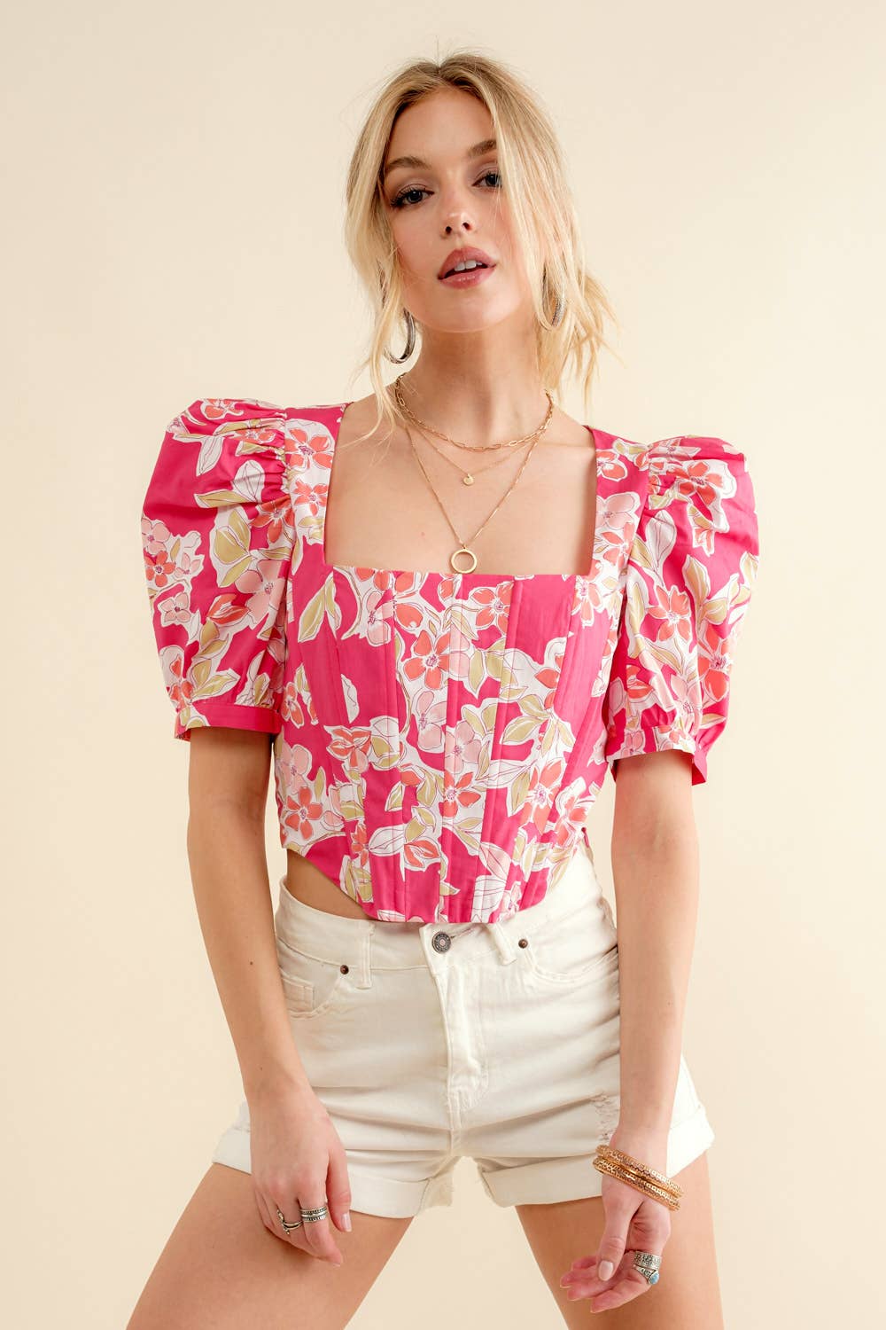 Floral Corset Top