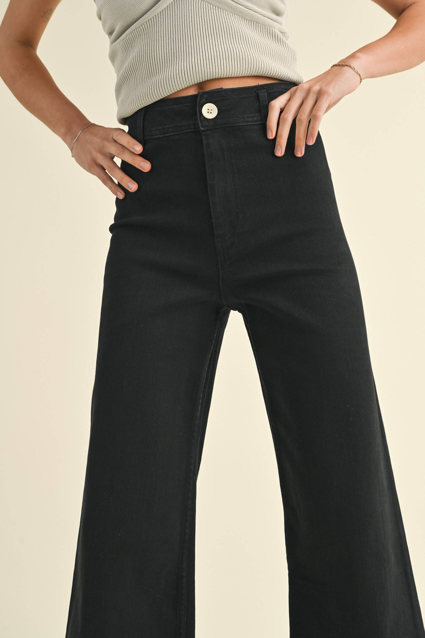 Straight Wide Leg Pants