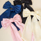 Satin Hair Bow- Black