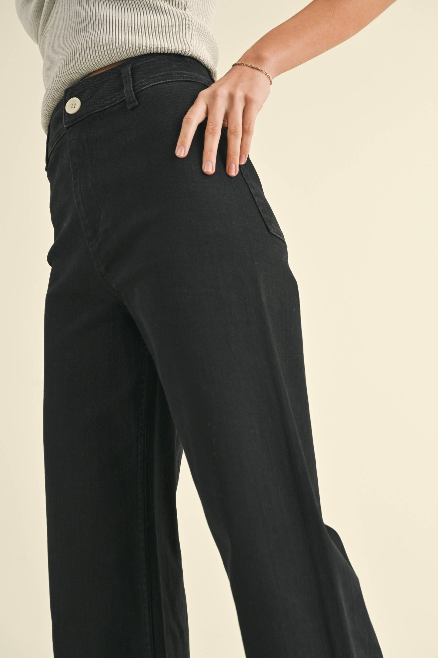 Straight Wide Leg Pants