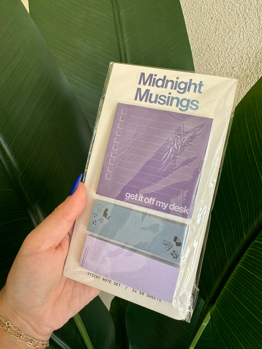 Midnight Musings Sticky Note Set