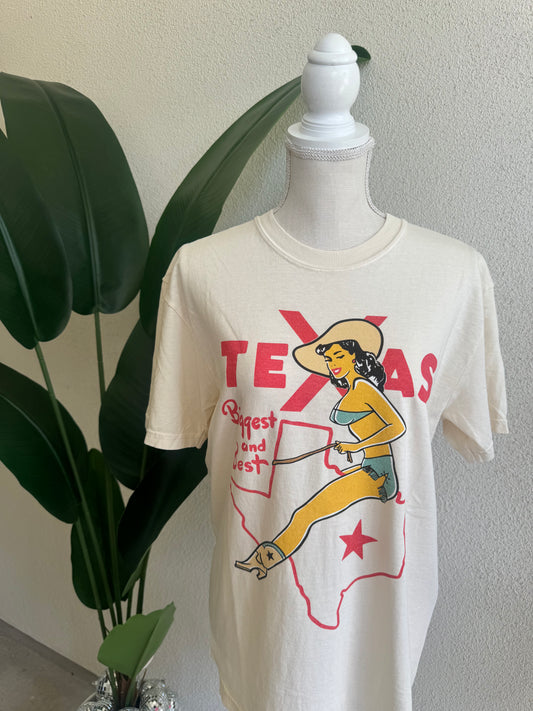 Texas Cowgirl Retro Tee