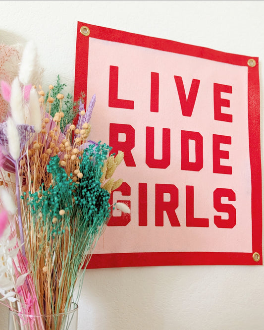 Live Rude Girls Champion Banner