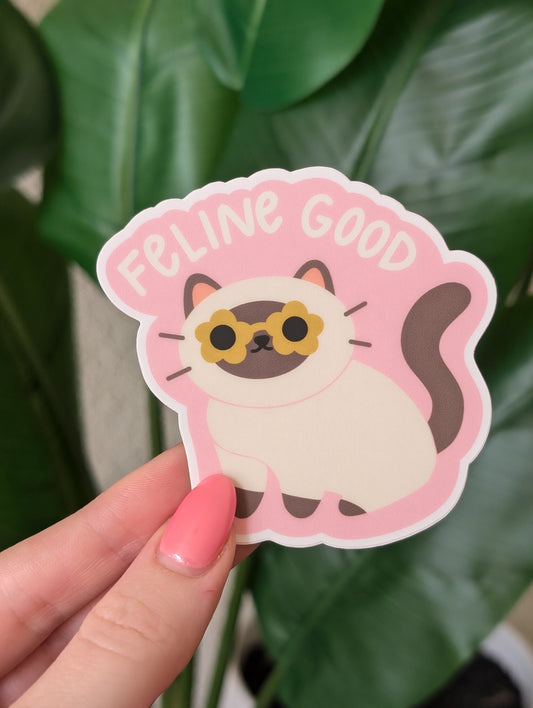 Feline Good Cat Sticker