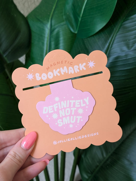 Definitely Not Smut Magnetic Bookmark - Pink