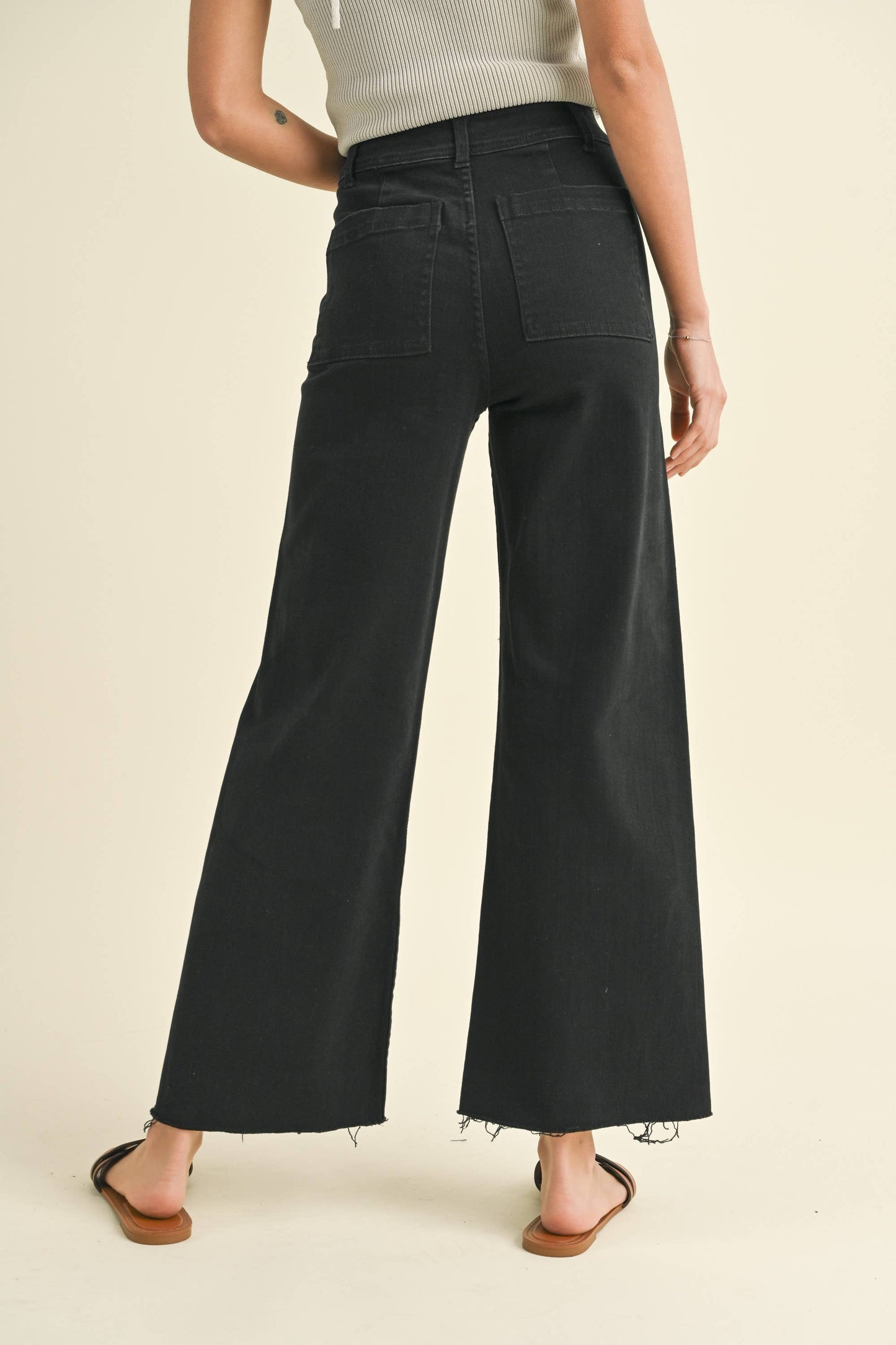 Straight Wide Leg Pants