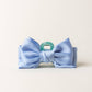 Satin Bow Claw Clip-Blue