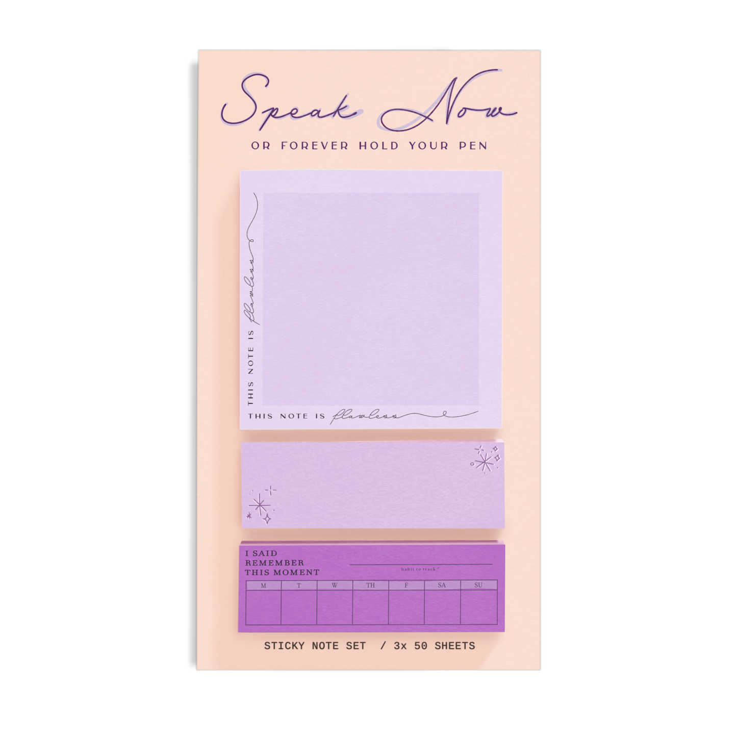 Speak Now Sticky Note Set