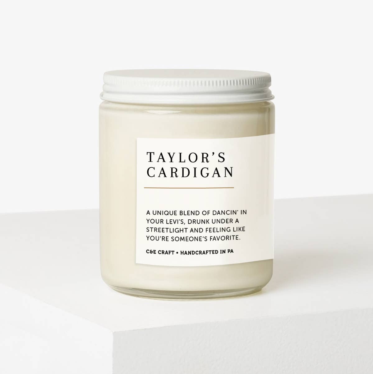 Taylor's Cardigan Soy Wax Candle: Standard