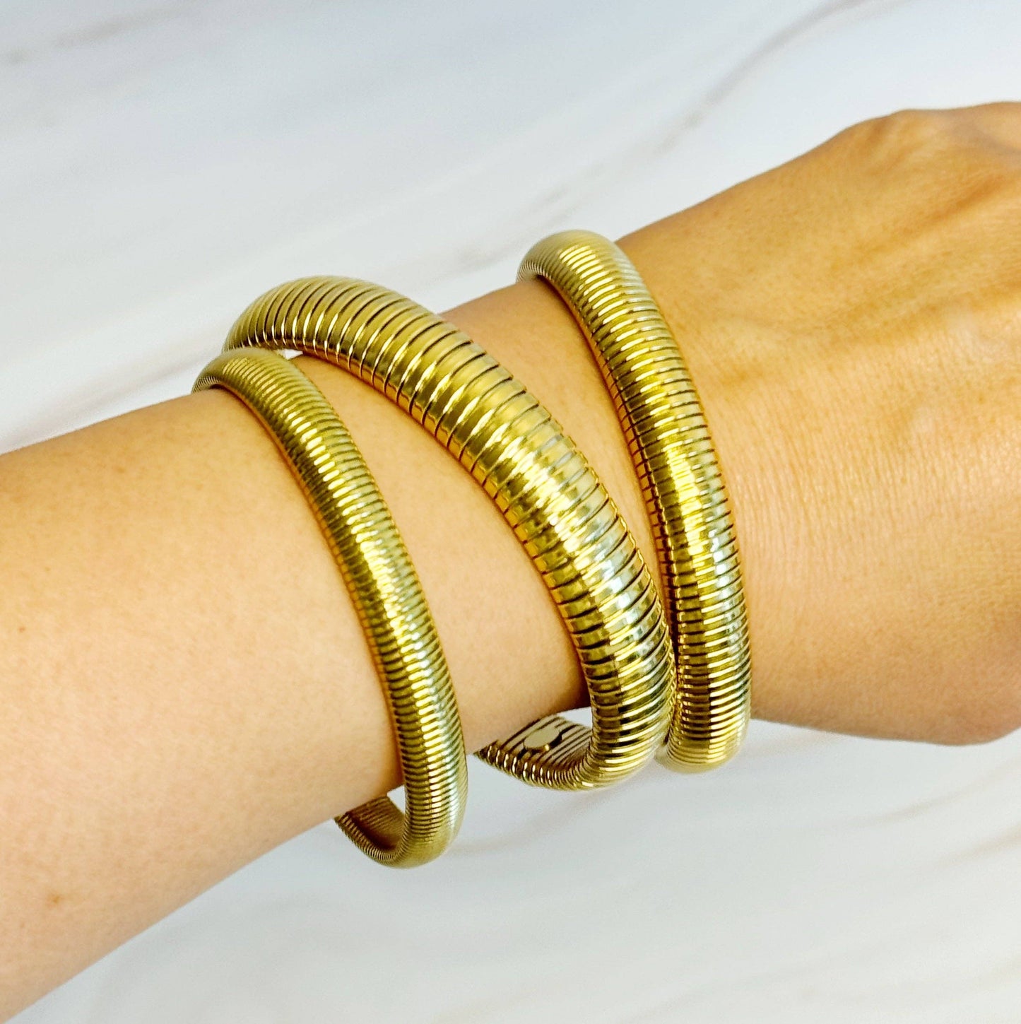 Soft Bangle Bracelet: Wide