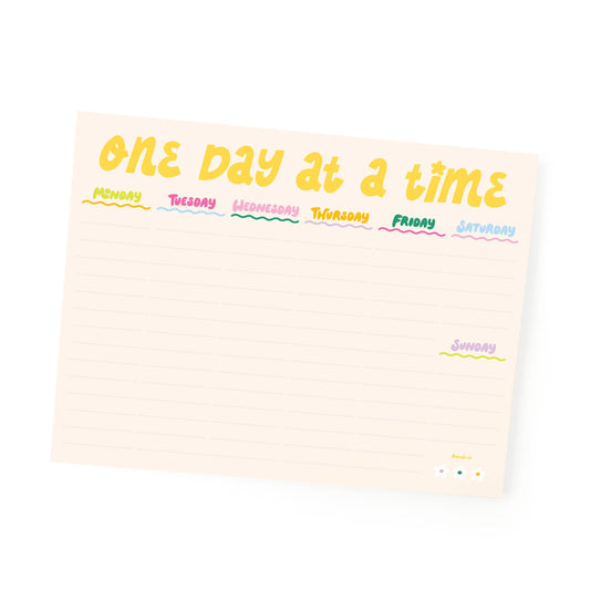 One Day at a Time Weekly Notepad