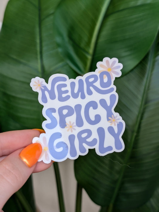 Neurospicy Girly Sticker