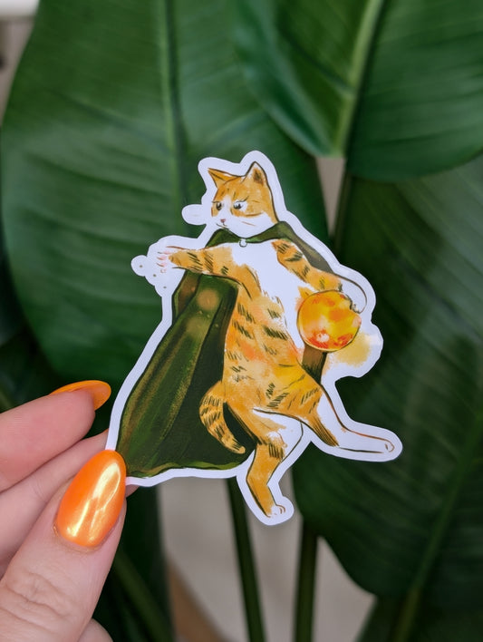 Willow Witch Cat Vinyl Sticker