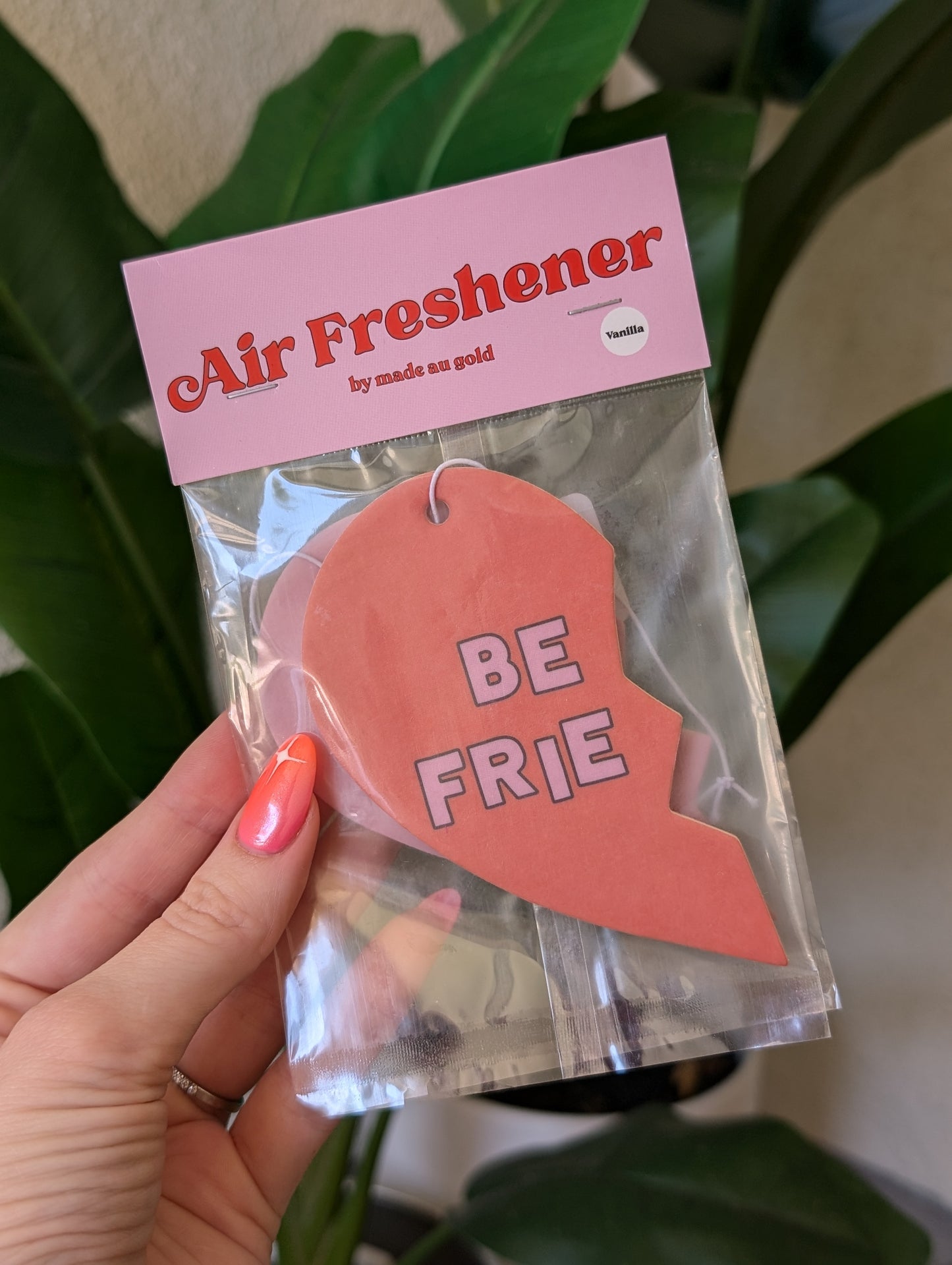 Airfreshener Best Friends Heart (Set of 2)