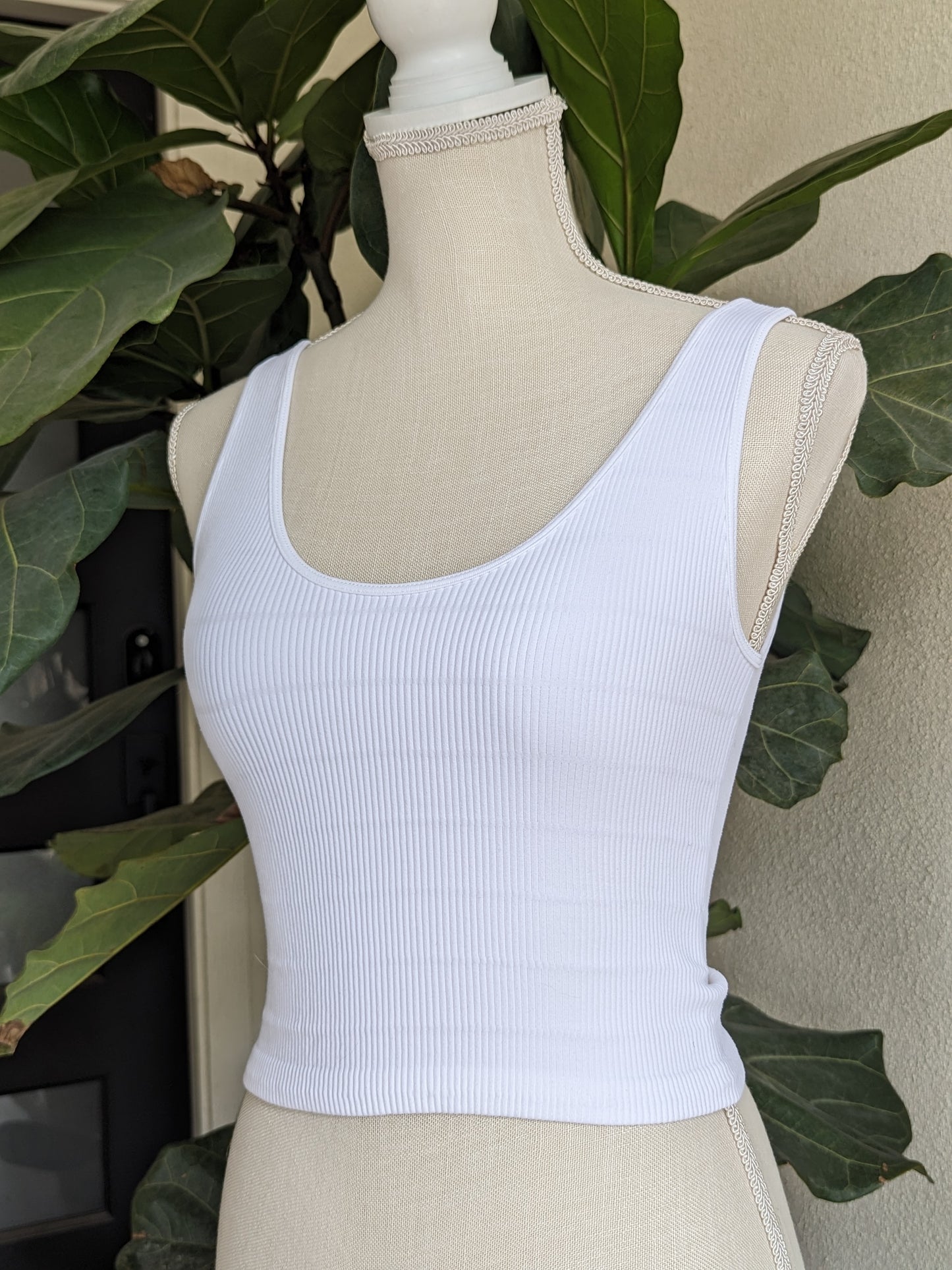 Seamless Tank - White