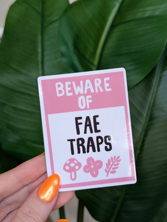 Fae Trap Sign Vinyl Sticker