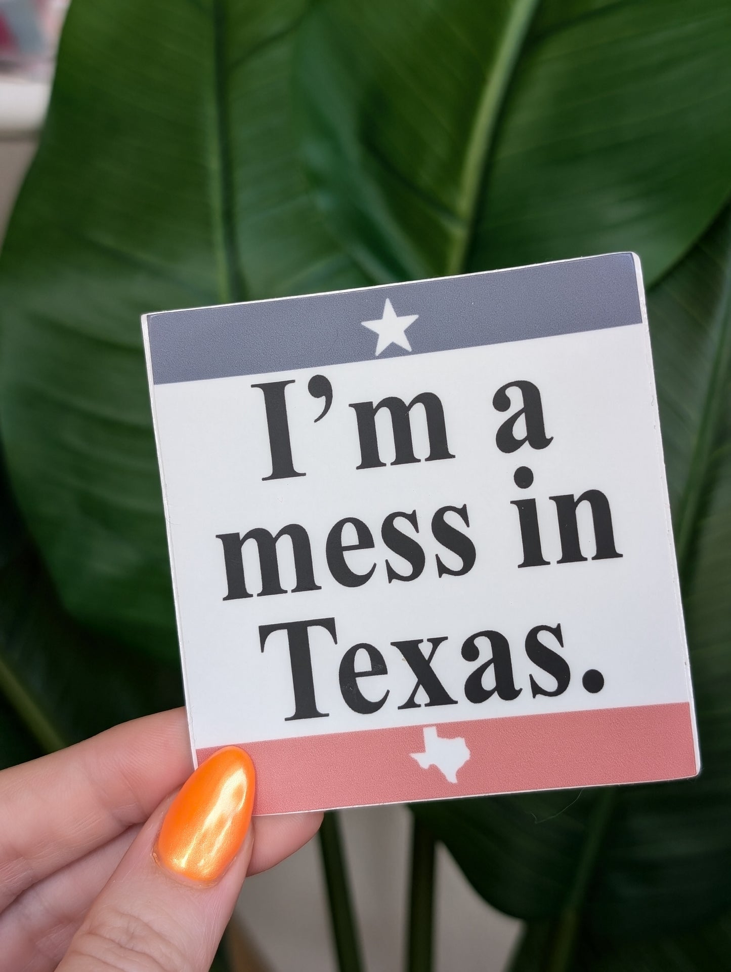 I'm a Mess in Texas Sticker
