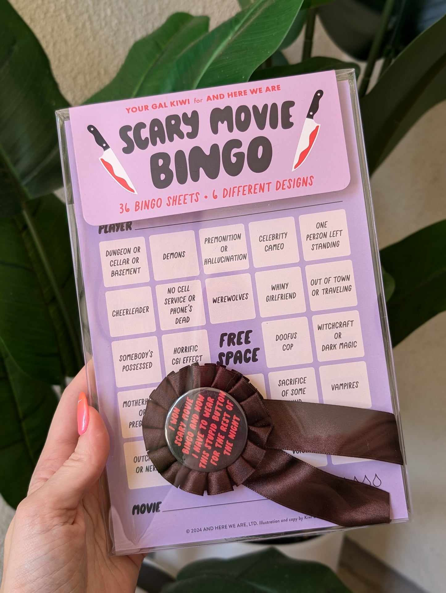 Movie Night Bingo - Scary Movie