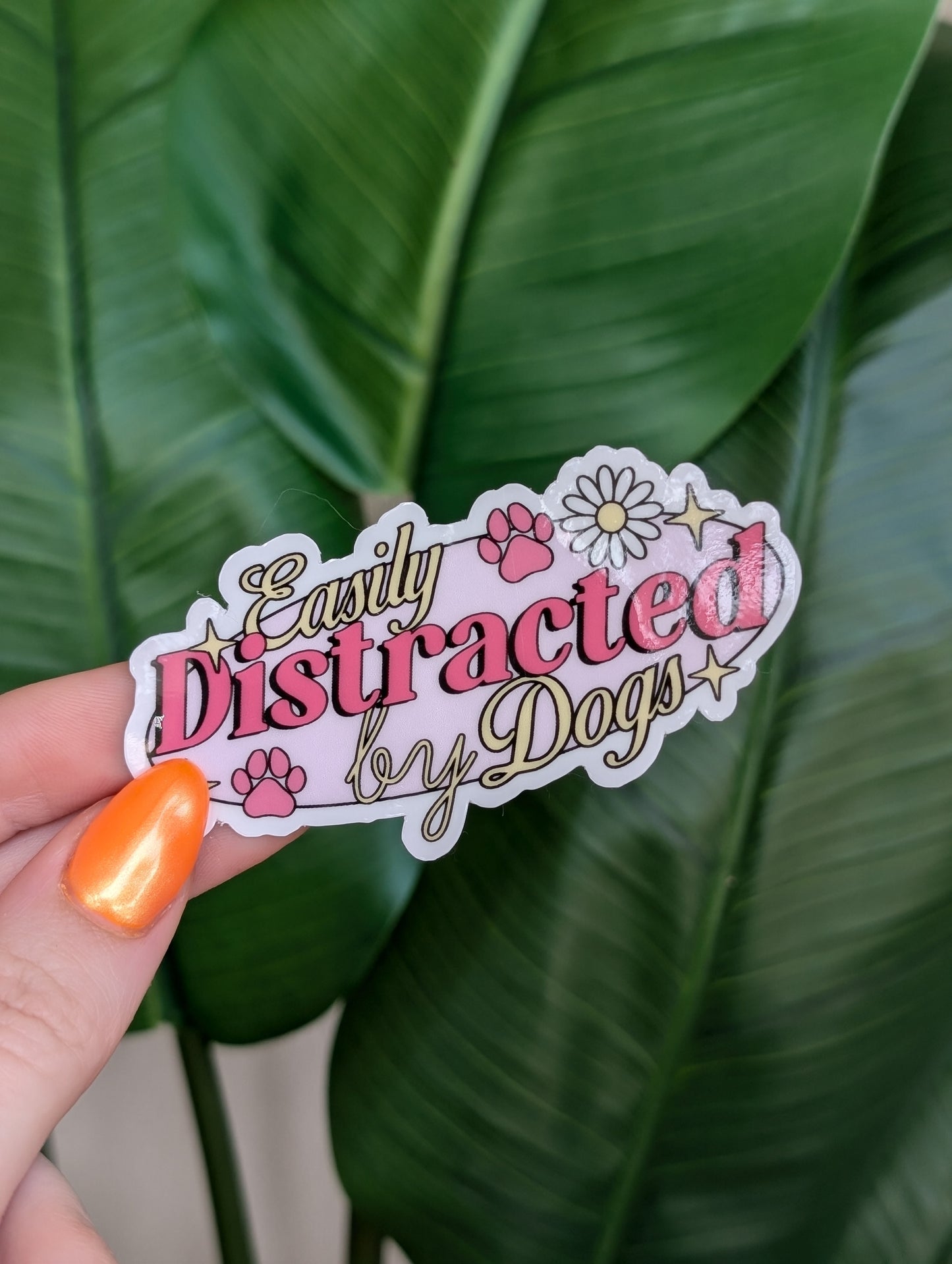 Easily Distracted By Dogs Sticker