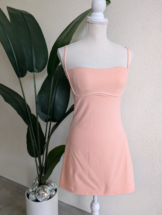 Peach Sweetheart Athletic Dress