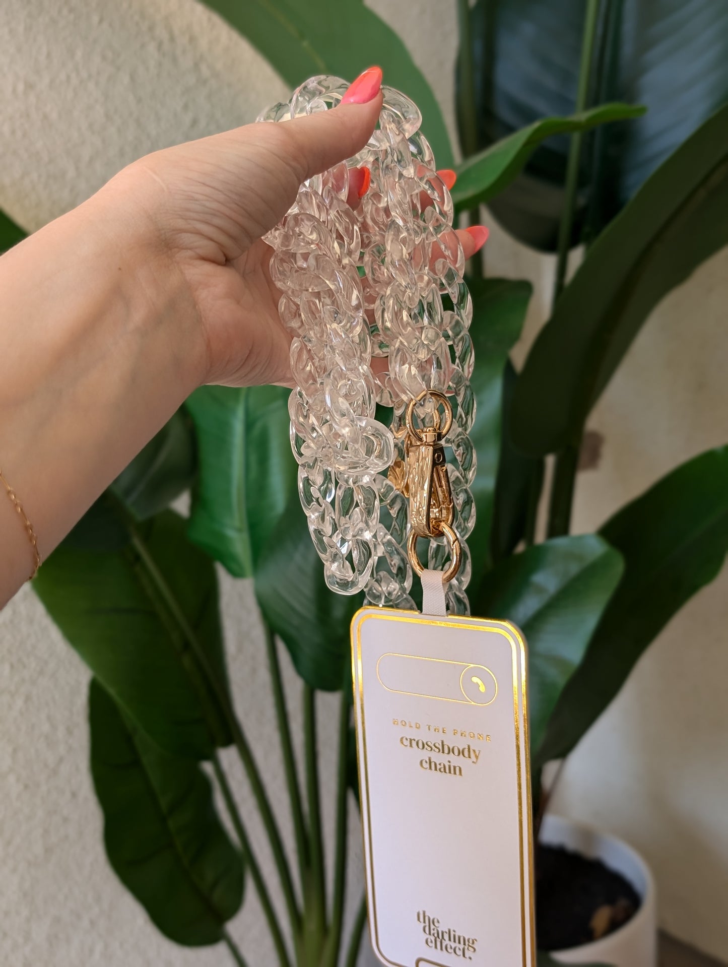 Clear Phone Crossbody Chain