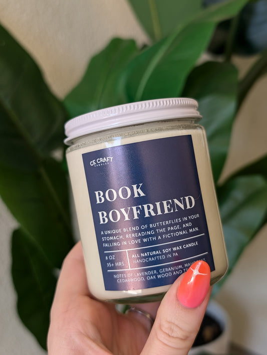 Book Boyfriend Candle