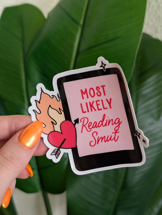 Most Likely Reading Smut Kindle Sticker